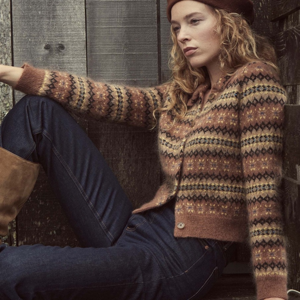 NATIA CARDIGAN -- GALWAY FAIR ISLE NWOT